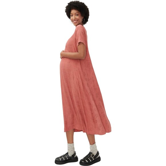 Hatch Dresses & Skirts - HATCH Maternity The James Dress in Faded Coral Floral | Size 2